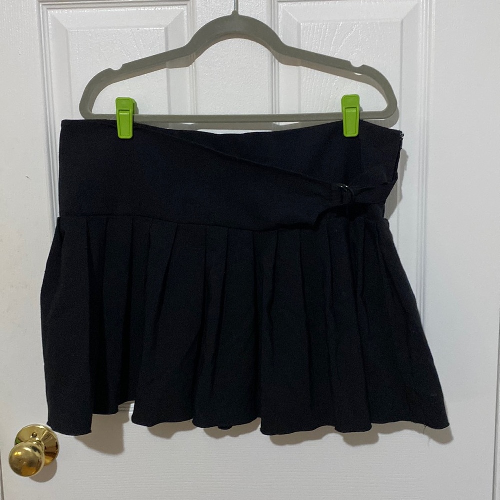 Cleveland Street New York Black Pleated Short Skirt Plus Size 18 Vintage 2000s